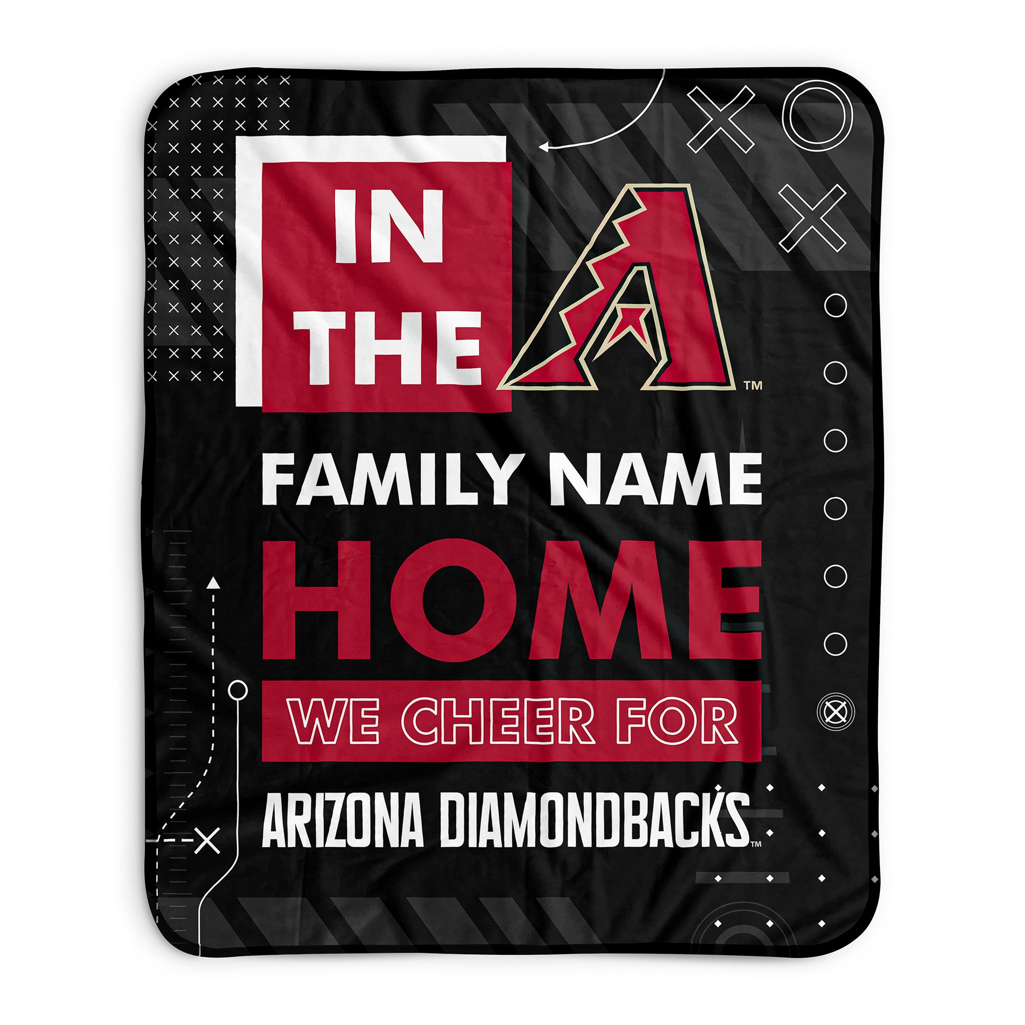 Pixsona Pixel Fleece Blankets Arizona Diamondbacks Cheer Pixel Fleece Blanket | Personalized | Custom