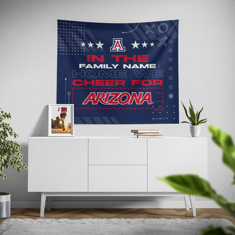 Pixsona Arizona Wildcats Cheer Tapestry | Personalized | Custom