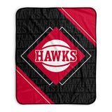 Pixsona Atlanta Hawks Boxed Pixel Fleece Blanket