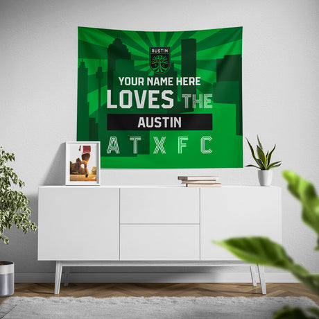 Pixsona Austin FC Skyline Tapestry | Personalized | Custom