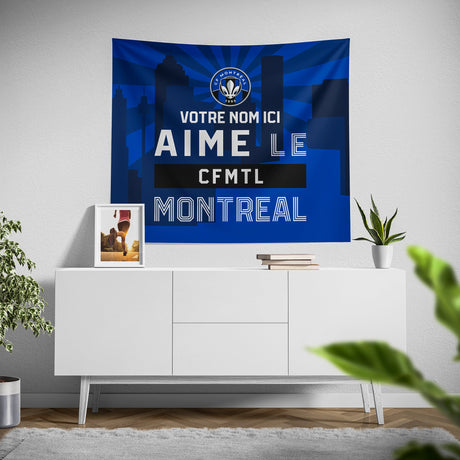 Pixsona CF Montreal Skyline Tapestry | Personalized | Custom