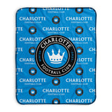 Pixsona Charlotte FC Repeat Pixel Fleece Blanket
