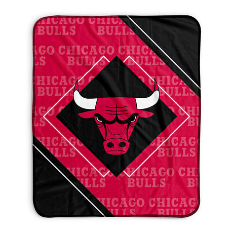 Pixsona Chicago Bulls Boxed Pixel Fleece Blanket