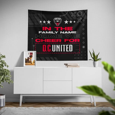 Pixsona D.C. United Cheer Tapestry | Personalized | Custom