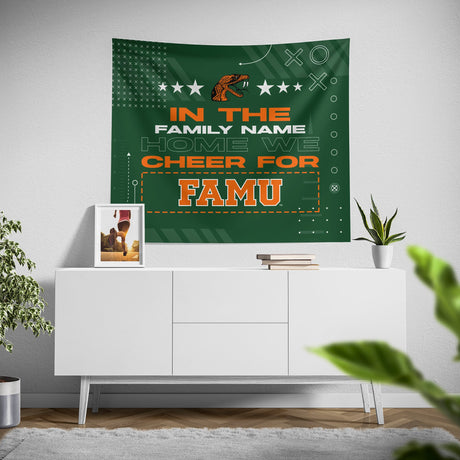 Pixsona FAMU Rattlers Cheer Tapestry | Personalized | Custom