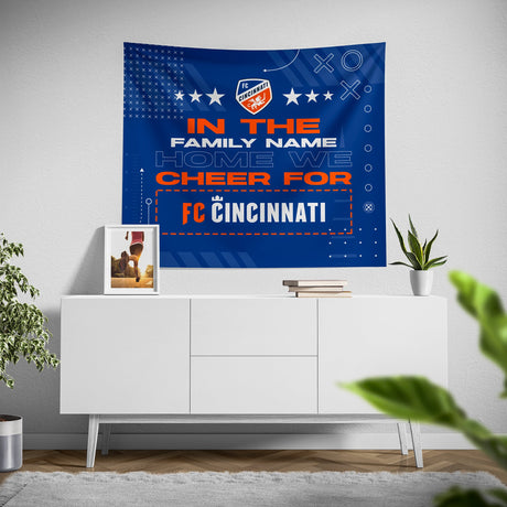 Pixsona FC Cincinnati Cheer Tapestry | Personalized | Custom