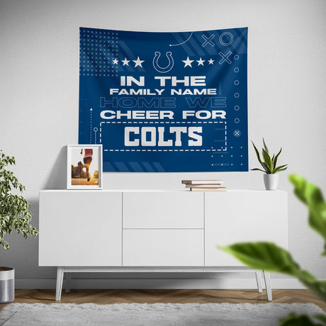 Pixsona Indianapolis Colts Cheer Tapestry | Personalized | Custom