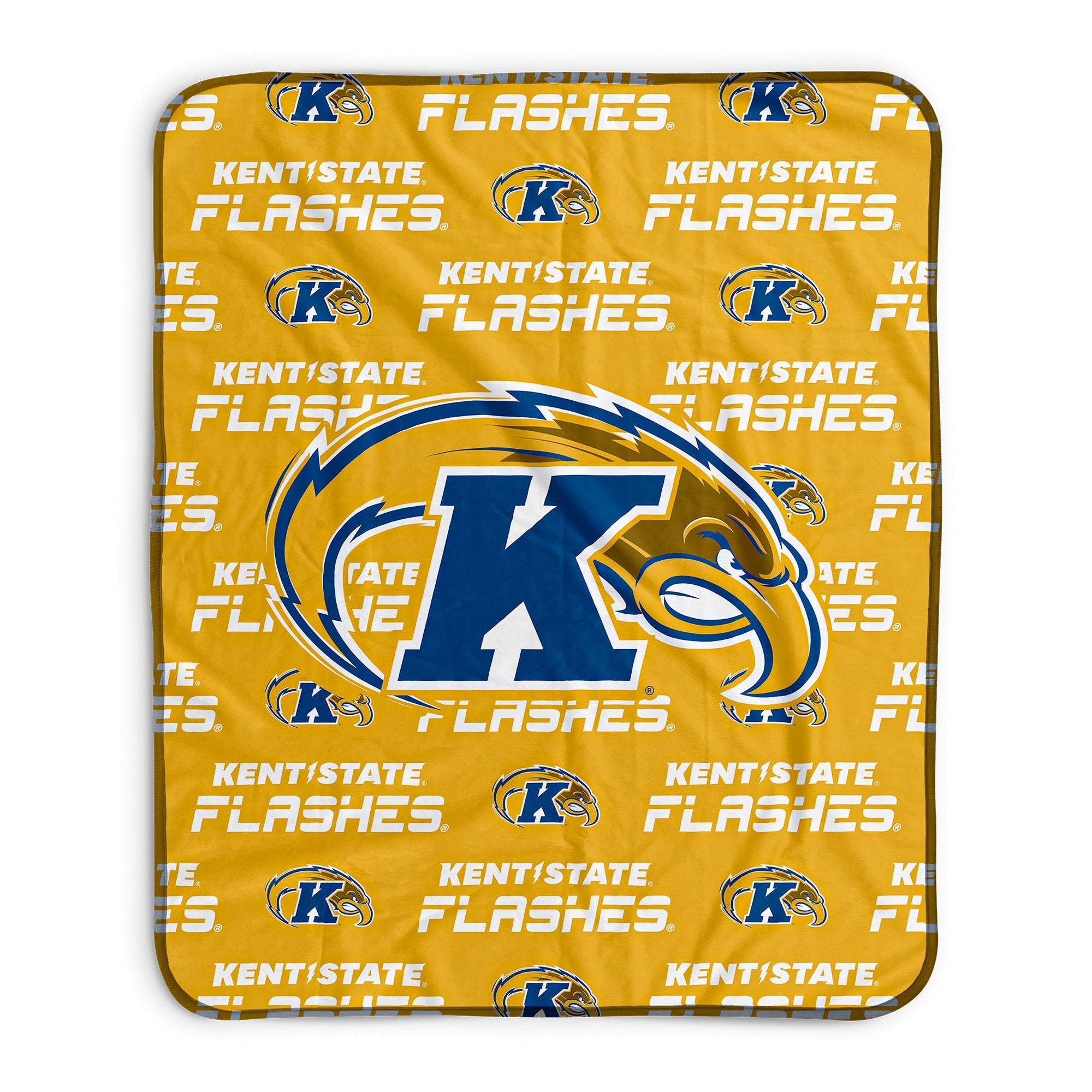 Pixsona Pixel Fleece Blankets Kent State Golden Flashes Repeat Pixel Fleece Blanket