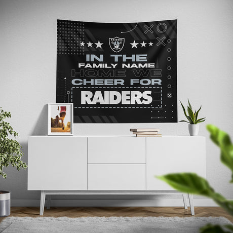 Pixsona Las Vegas Raiders Cheer Tapestry | Personalized | Custom