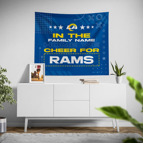 Pixsona Los Angeles Rams Cheer Tapestry | Personalized | Custom