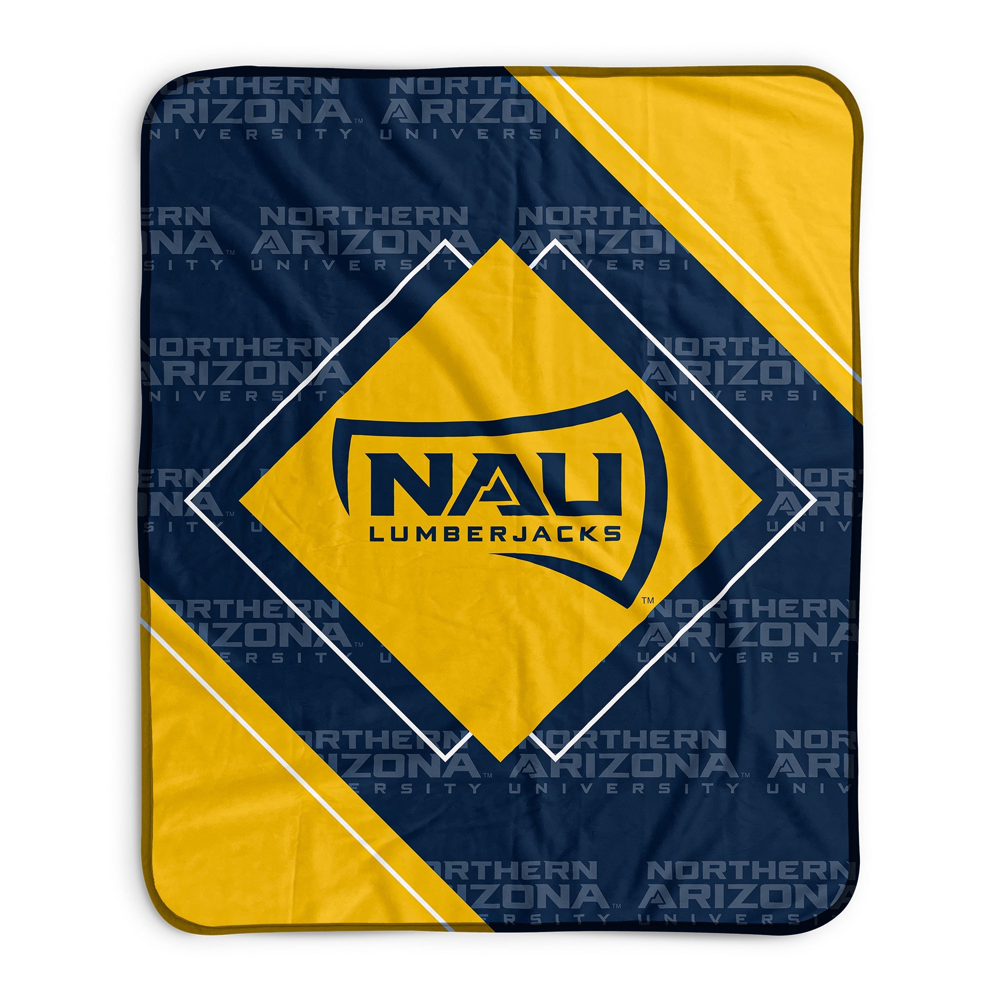Pixsona Pixel Fleece Blankets Northern Arizona Lumberjacks Boxed Pixel Fleece Blanket