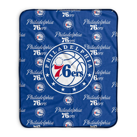 Pixsona Philadelphia 76ers Repeat Pixel Fleece Blanket