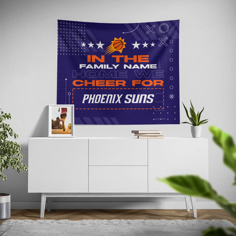 Pixsona Phoenix Suns Cheer Tapestry | Personalized | Custom