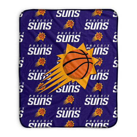 Pixsona Phoenix Suns Repeat Pixel Fleece Blanket