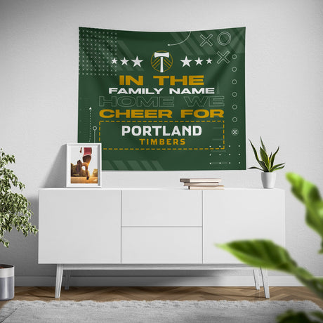 Pixsona Portland Timbers Cheer Tapestry | Personalized | Custom