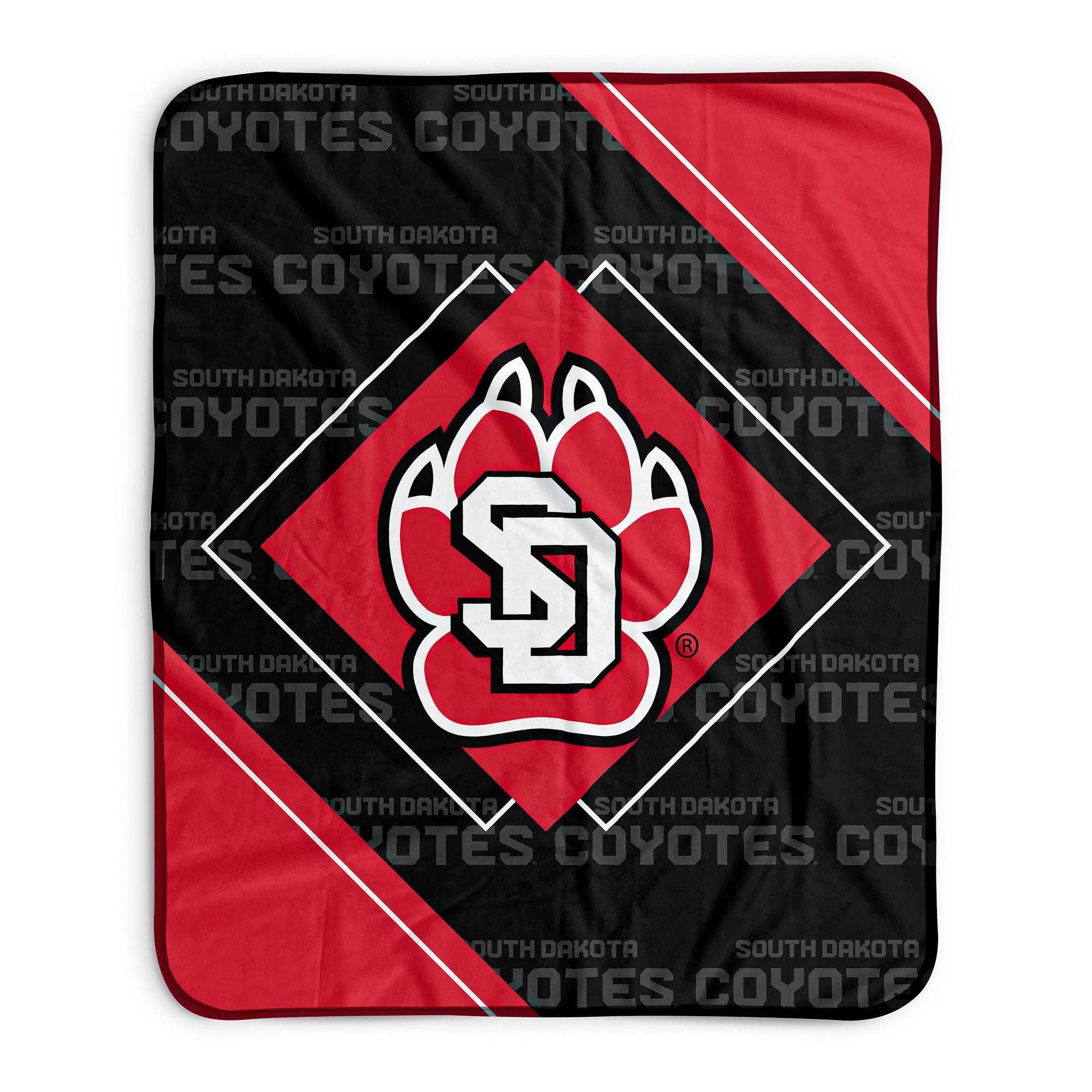 Pixsona Pixel Fleece Blankets South Dakota Coyotes Boxed Pixel Fleece Blanket