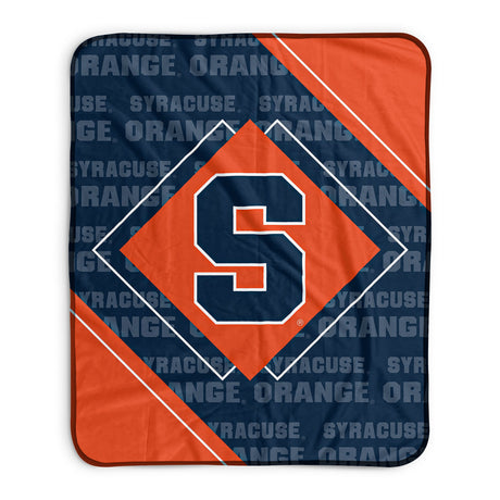 Pixsona Syracuse Orange Boxed Pixel Fleece Blanket