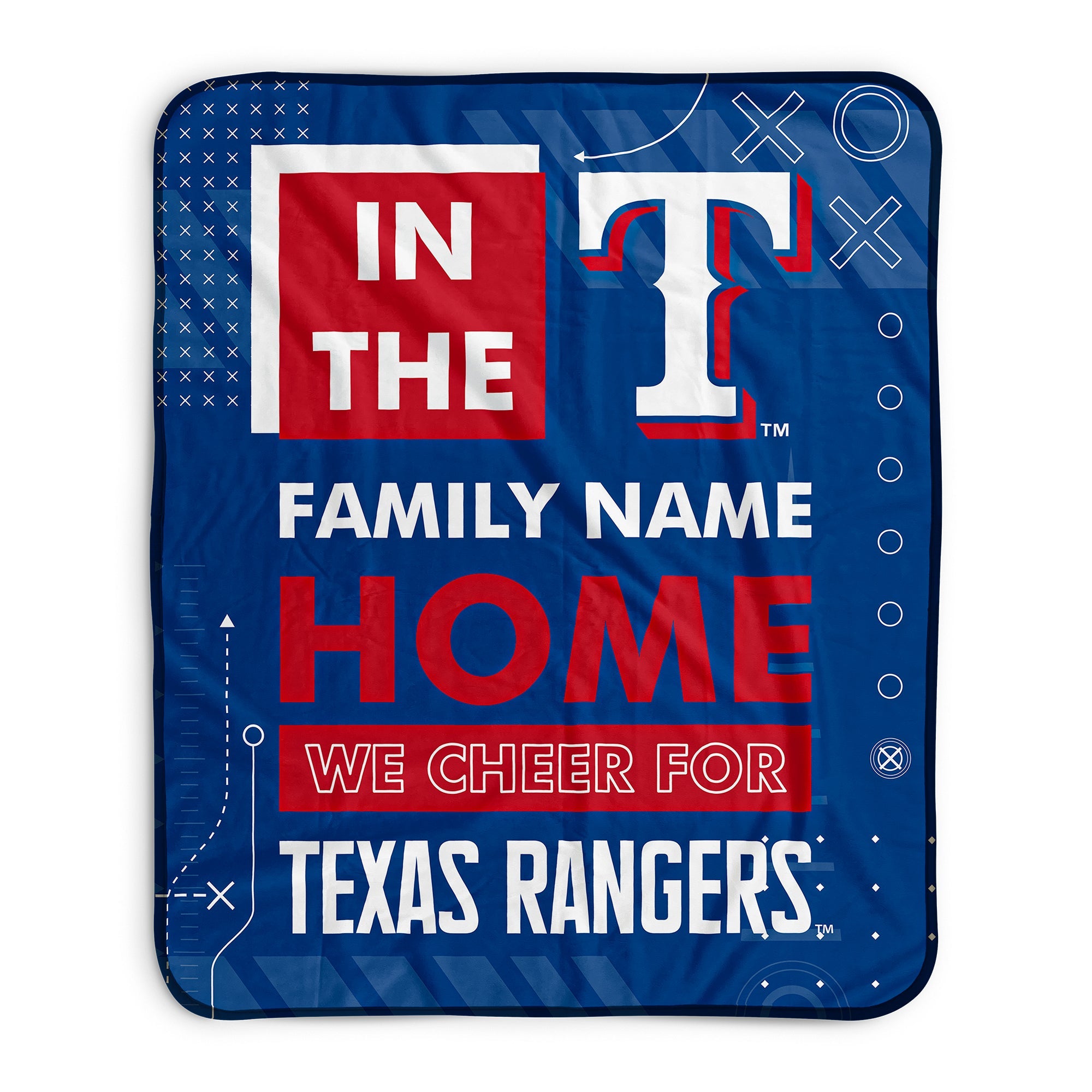 Pixsona Pixel Fleece Blankets Texas Rangers Cheer Pixel Fleece Blanket | Personalized | Custom