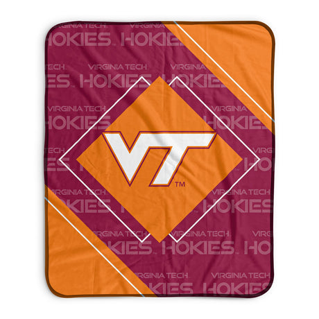 Pixsona Virginia Tech Hokies Boxed Pixel Fleece Blanket
