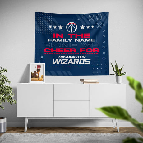 Pixsona Washington Wizards Cheer Tapestry | Personalized | Custom