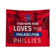 Pixsona Philadelphia Phillies Skyline Tapestry | Personalized | Custom