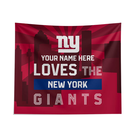 Pixsona New York Giants Skyline Tapestry | Personalized | Custom