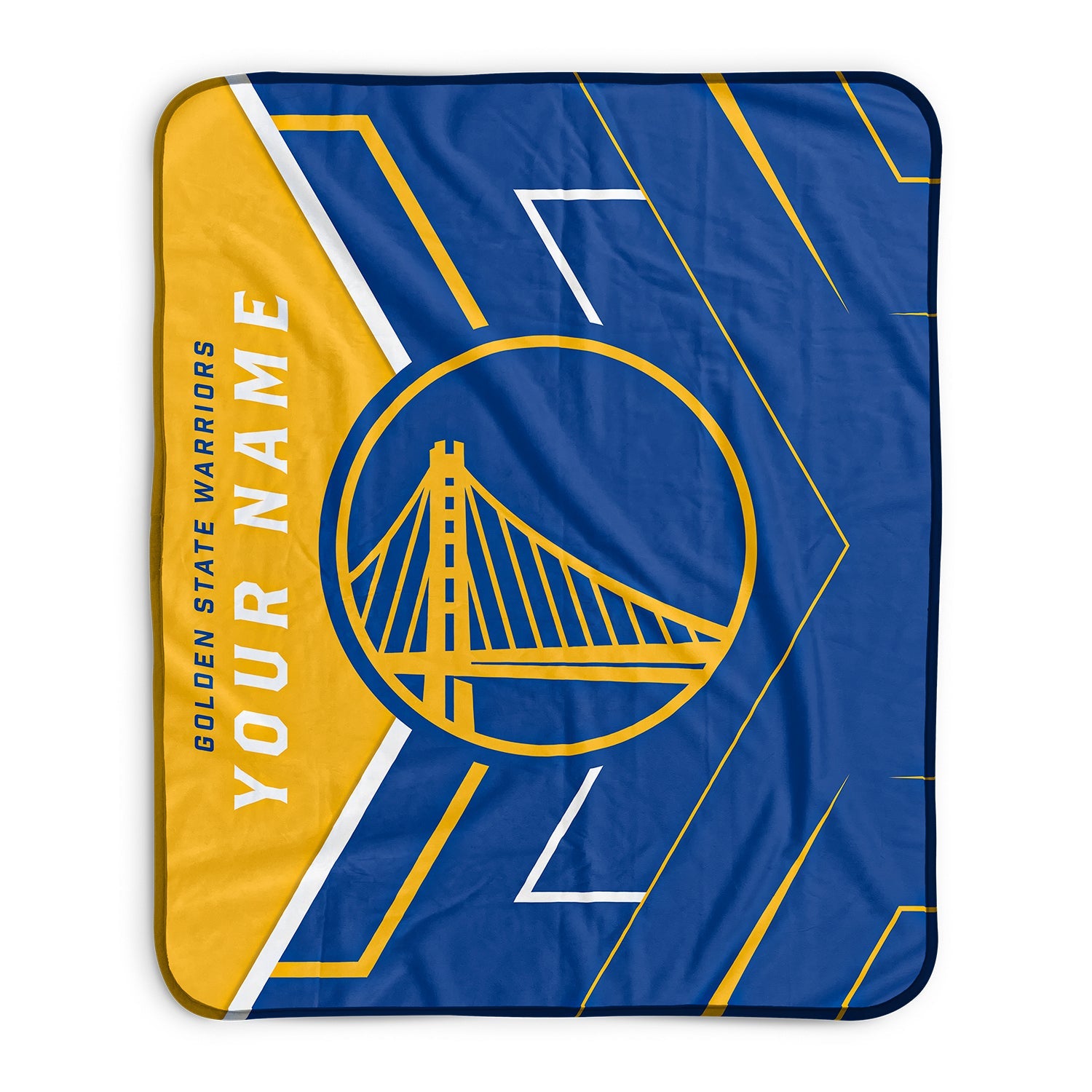 Pixsona Golden State Warriors Glow Pixel Fleece Blanket | Personalized | Custom