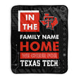 Pixsona Texas Tech Red Raiders Cheer Pixel Fleece Blanket | Personalized | Custom
