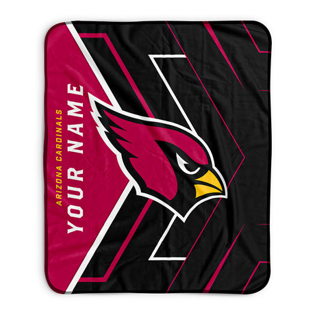 Pixsona Arizona Cardinals Glow Pixel Fleece Blanket | Personalized | Custom
