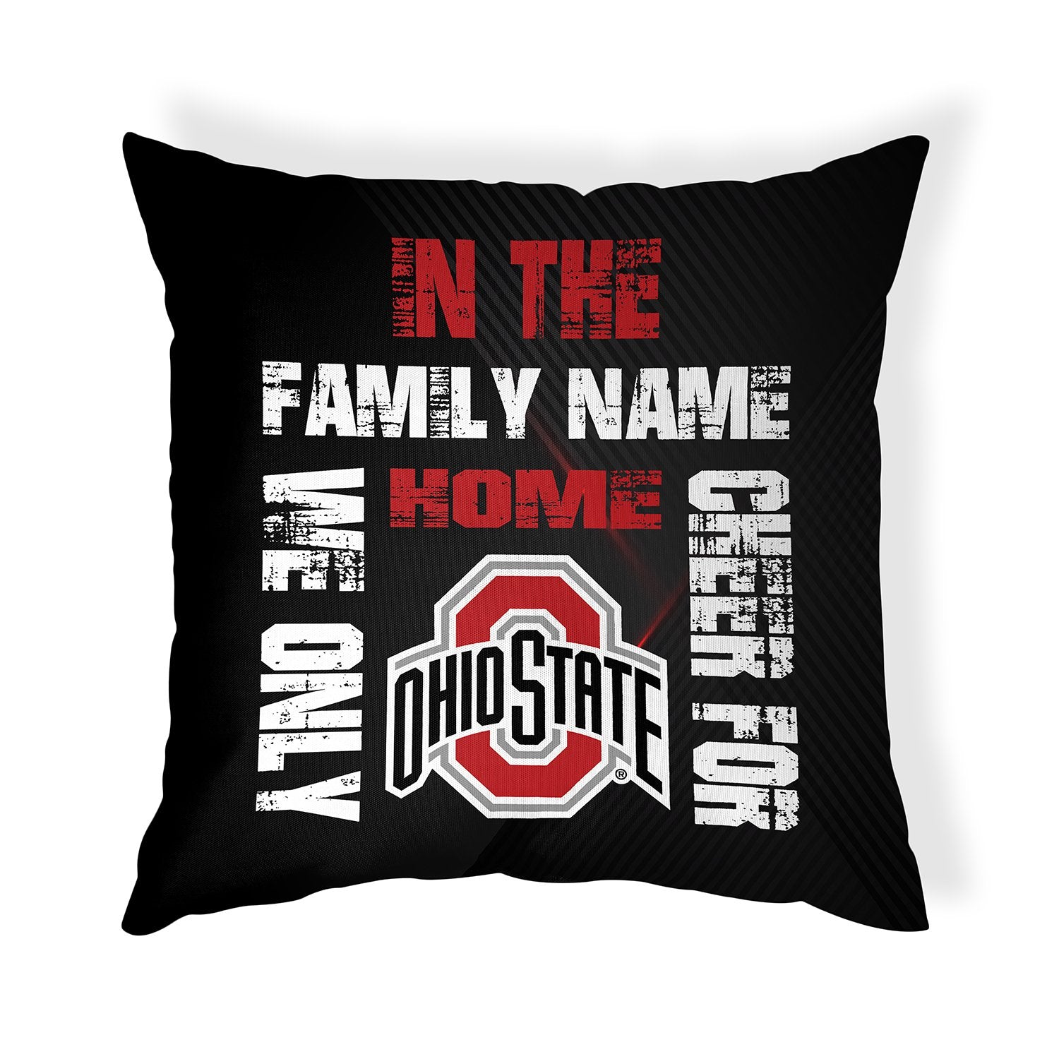 Pixsona Throw Pillows Licensed Ohio State Buckeyes Cheer For Throw Pillow | Personalized | Custom