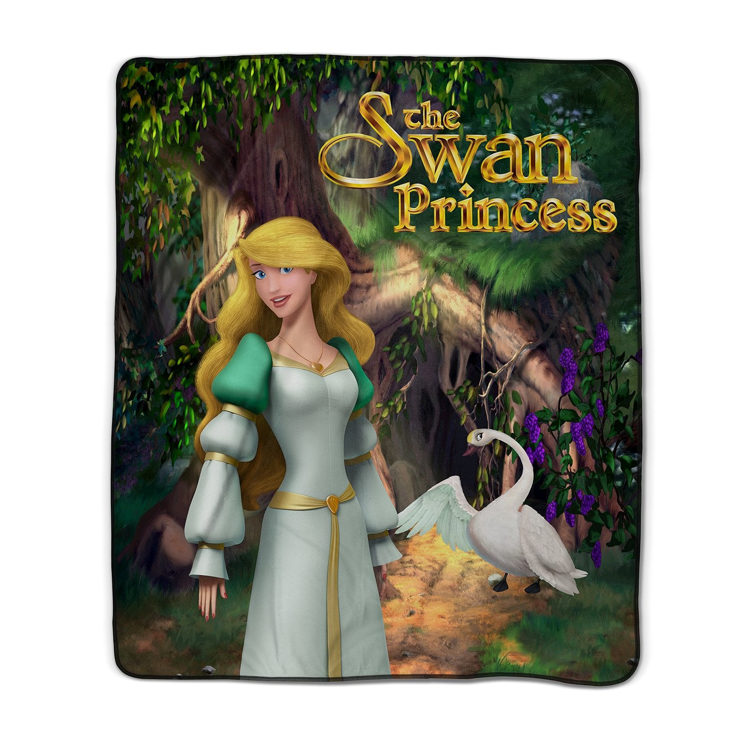 Pixsona Pixel Fleece Licensed Swan Princess Forest Pixel Fleece Blanket