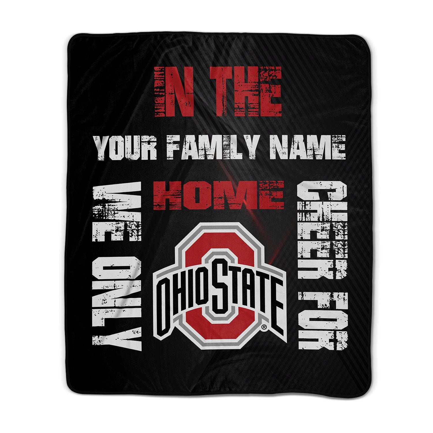 Pixsona Pixel Fleece Licensed Ohio State Buckeyes Cheer For Pixel Fleece Blanket | Personalized | Custom