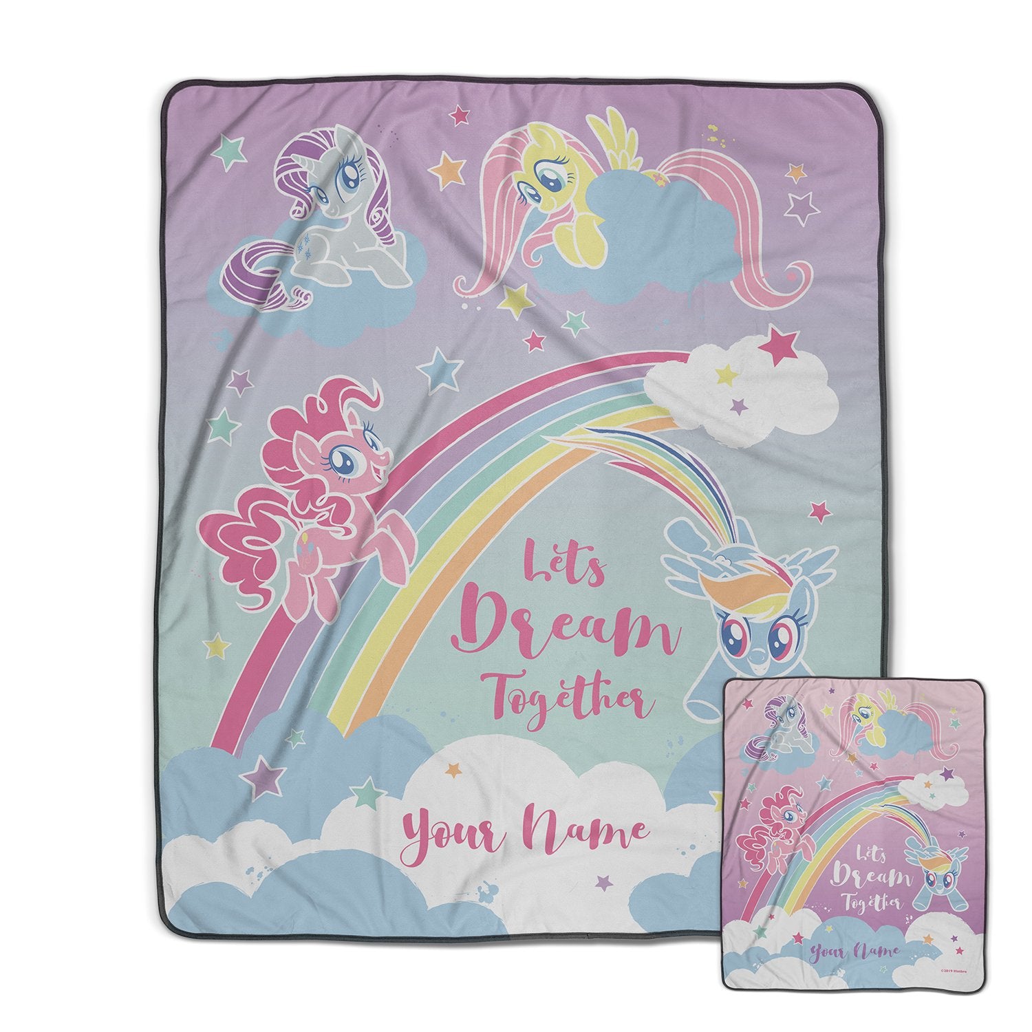 Pixsona Pixel Fleece Licensed My Little Pony Dream Together Pixel Fleece Blanket | Personalized | Custom