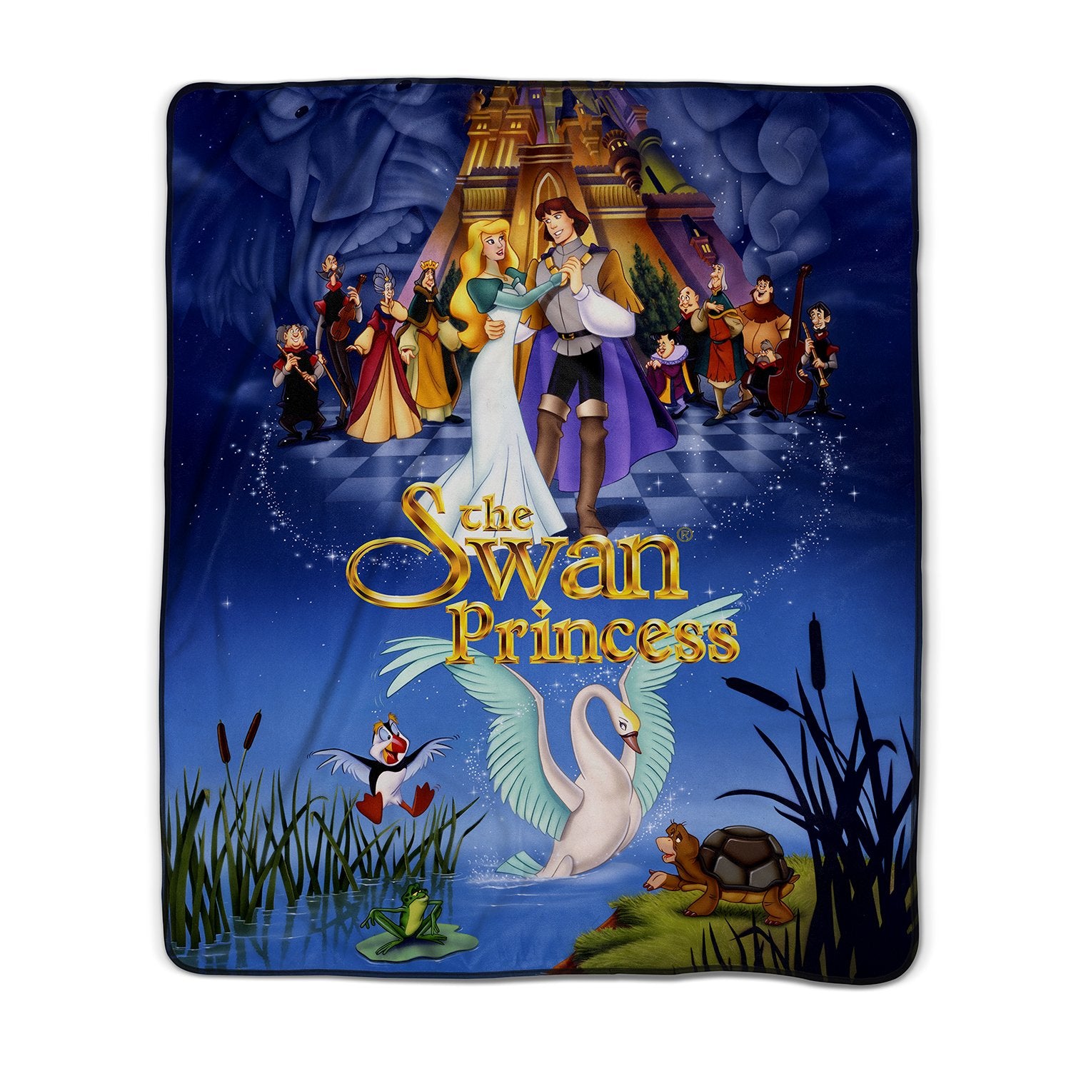 Pixsona Pixel Fleece Licensed Swan Princess Poster Pixel Fleece Blanket