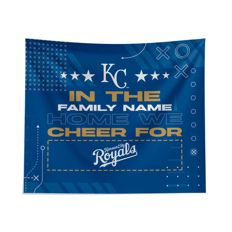 Pixsona Kansas City Royals Cheer Tapestry | Personalized | Custom