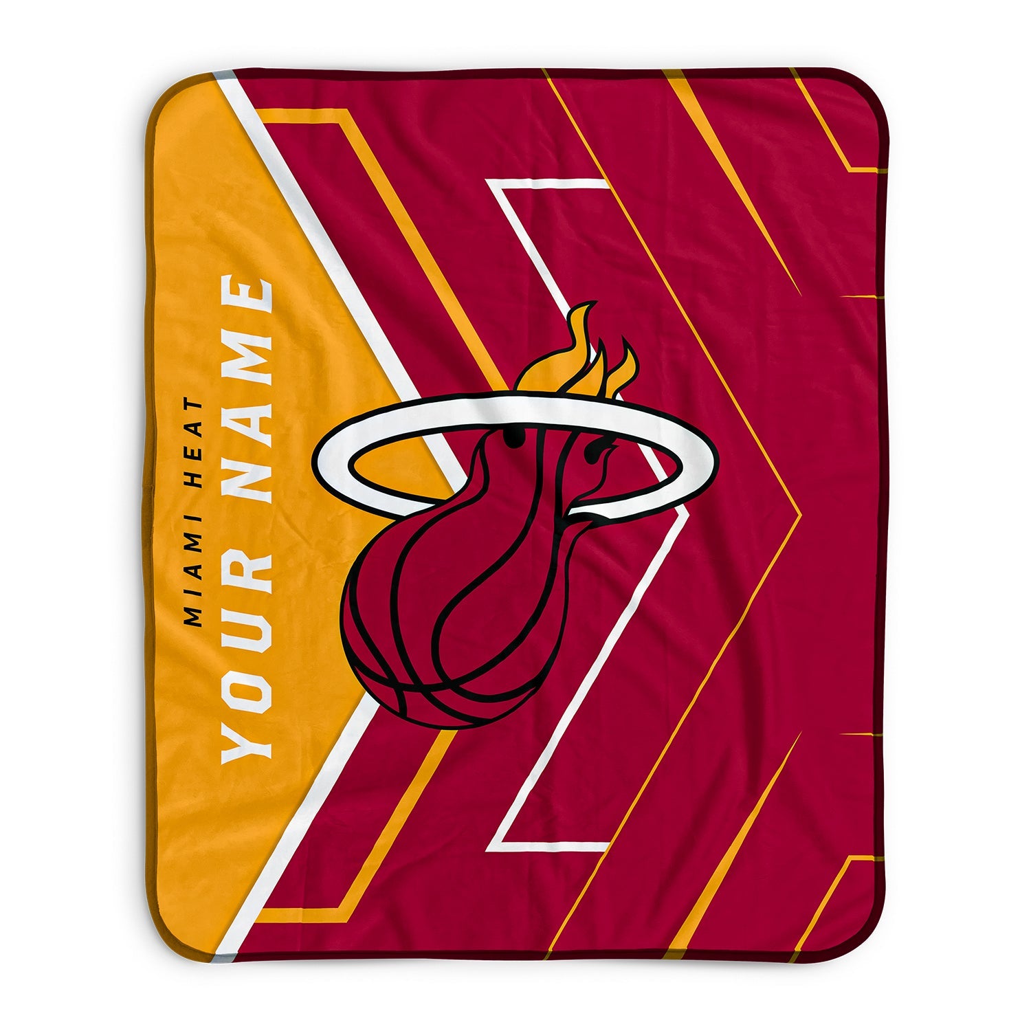 Pixsona Miami Heat Glow Pixel Fleece Blanket | Personalized | Custom