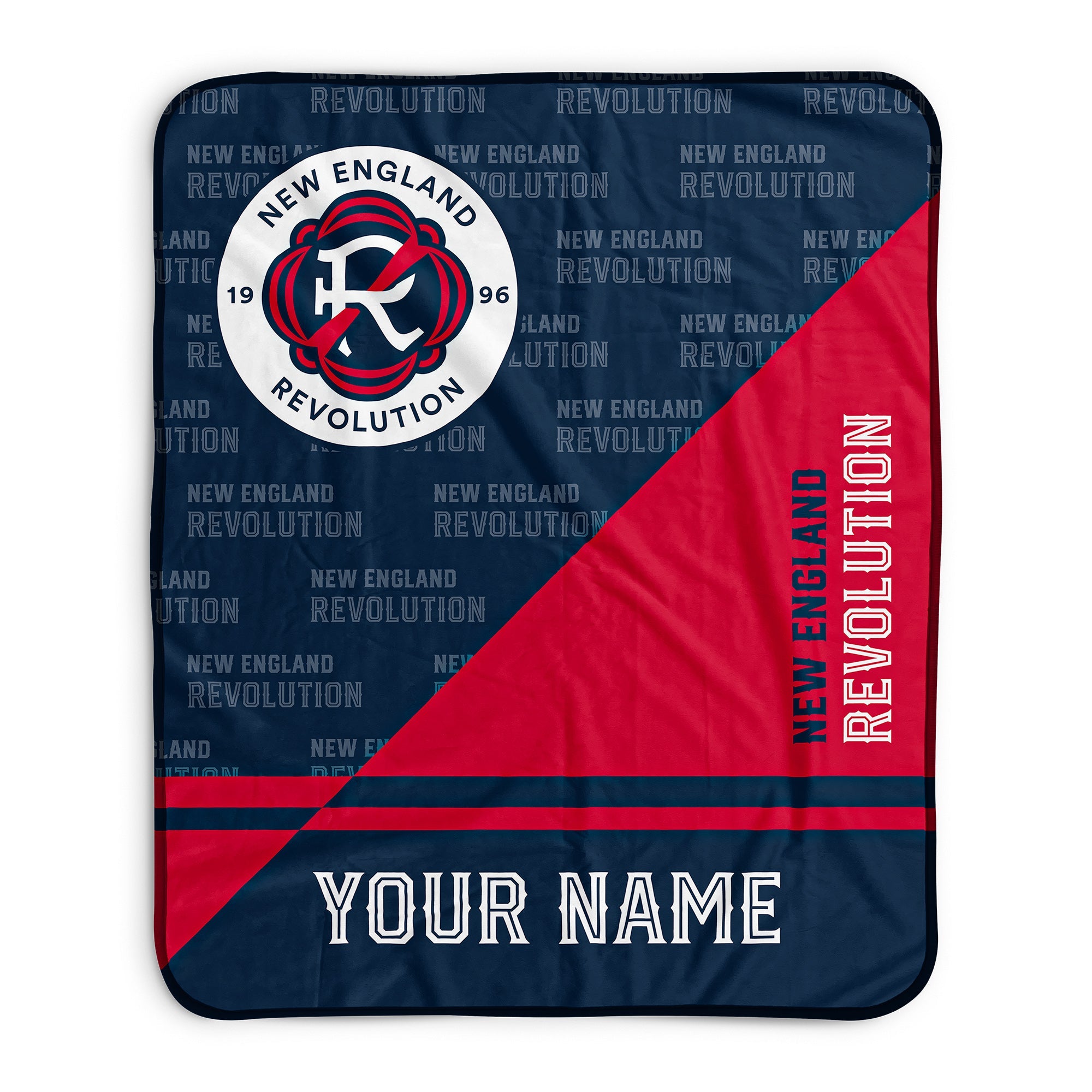 Pixsona New England Revolution Split Pixel Fleece Blanket | Personalized | Custom