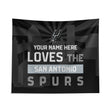Pixsona San Antonio Spurs Skyline Tapestry | Personalized | Custom