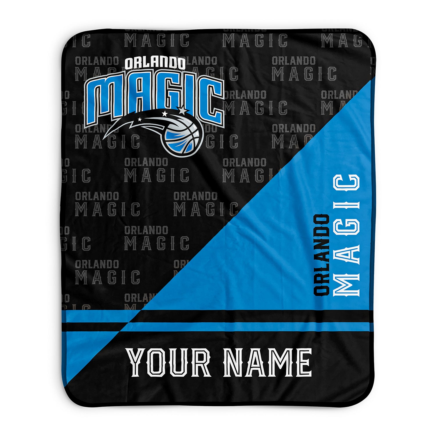 Pixsona Orlando Magic Split Pixel Fleece Blanket | Personalized | Custom