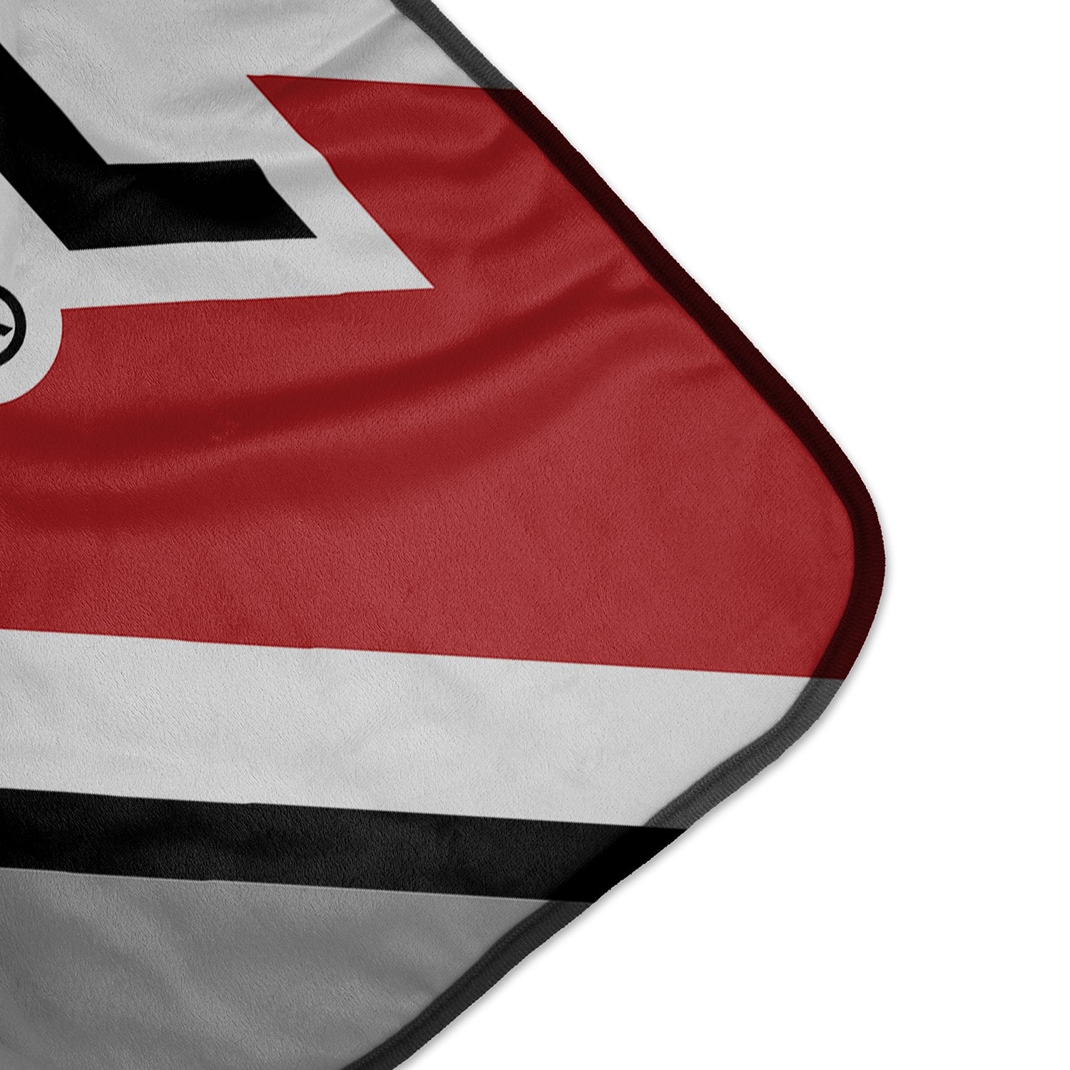Pixsona Pixel Fleece Licensed Ohio State Buckeyes Stripe Pixel Fleece Blanket | Personalized | Custom