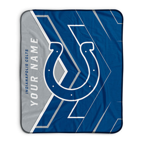 Pixsona Indianapolis Colts Glow Pixel Fleece Blanket | Personalized | Custom