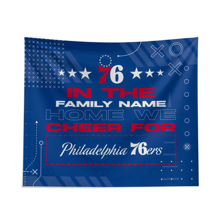Pixsona Philadelphia 76ers Cheer Tapestry | Personalized | Custom