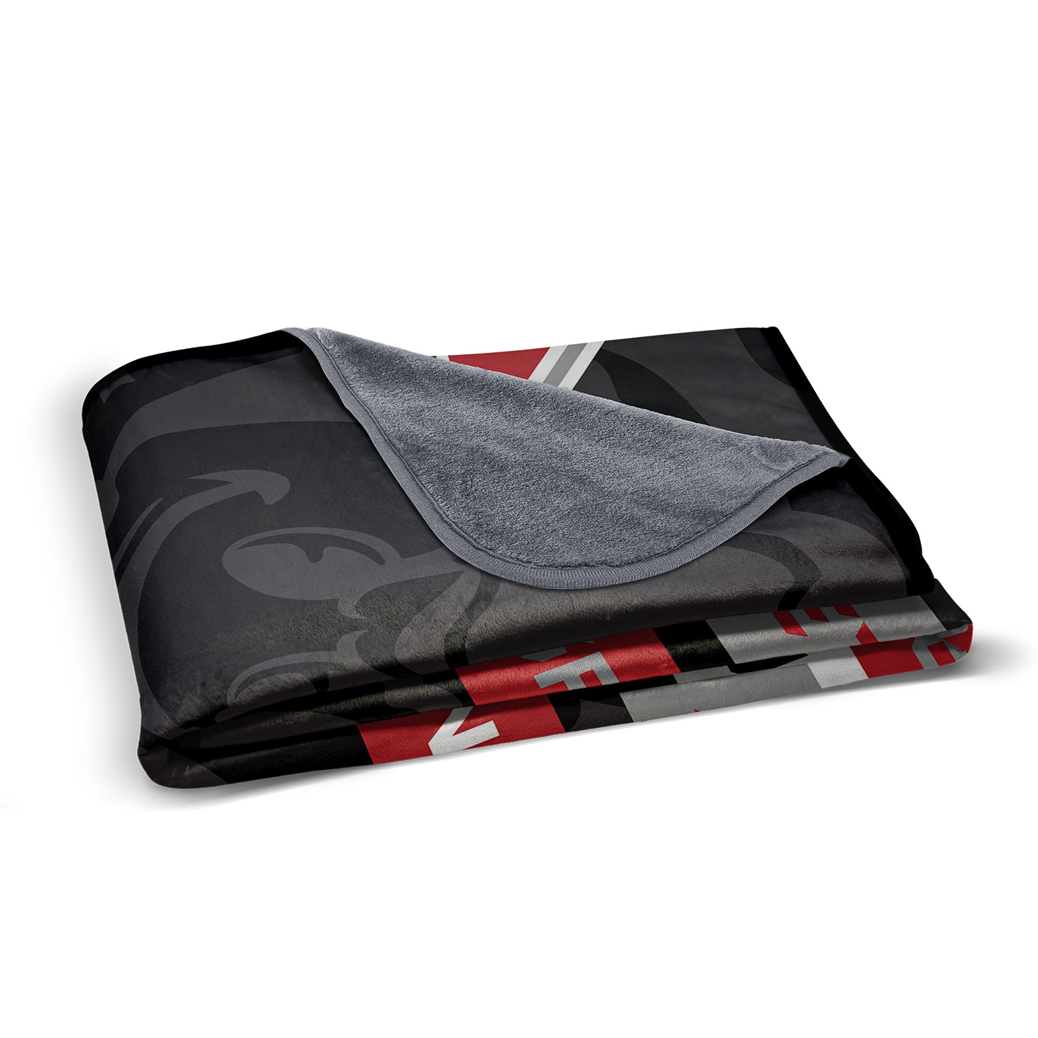 Pixsona Pixel Fleece Blankets Ohio State Buckeyes Scarlet and Gray Pixel Fleece Blanket | Personalized | Custom