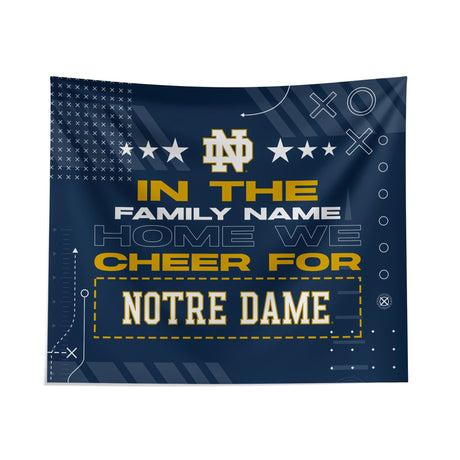 Pixsona Notre Dame Fighting Irish Cheer Tapestry | Personalized | Custom