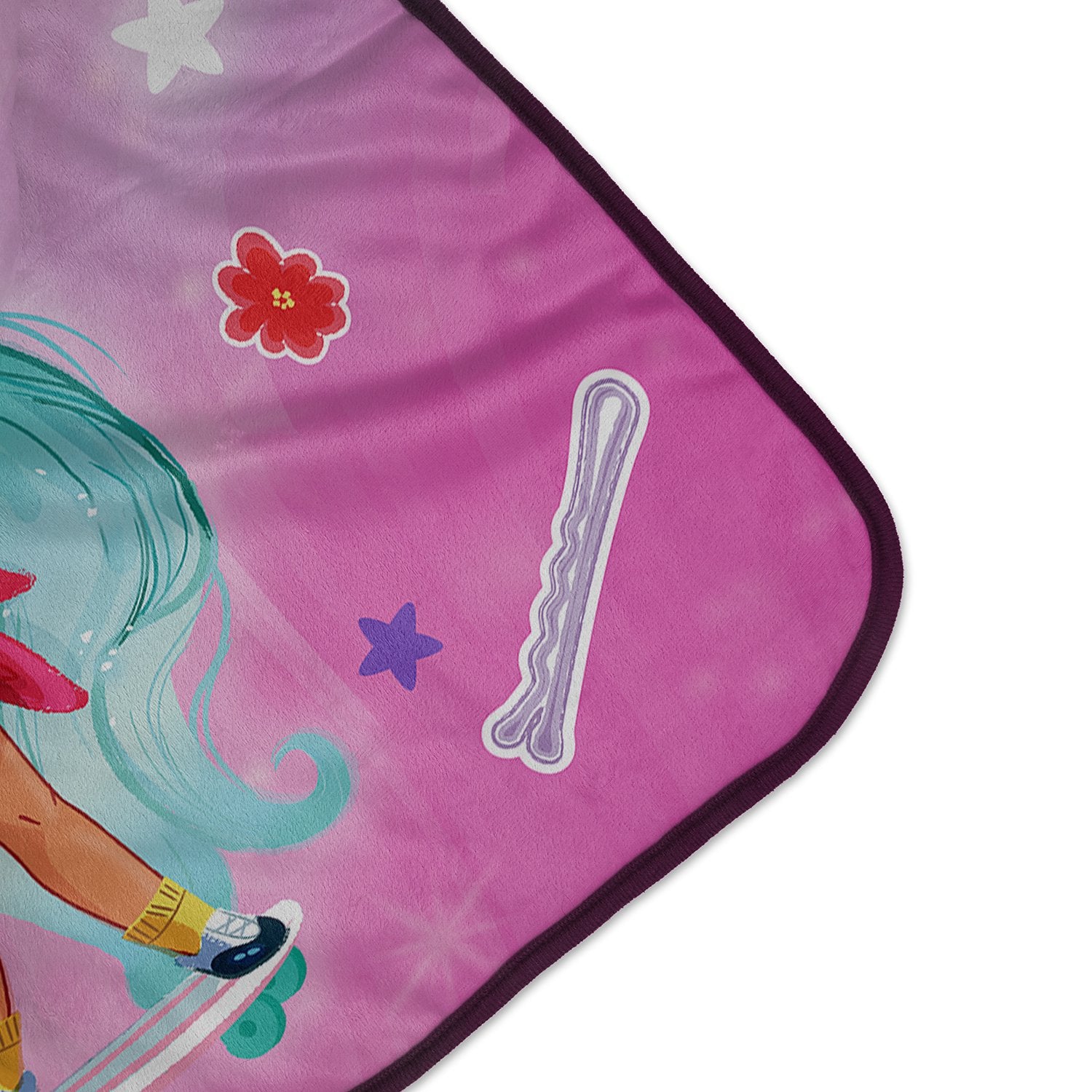 Pixsona Pixel Fleece Licensed Hairdorables Love Hair And BFFs Pixel Fleece Blanket | Personalized | Custom