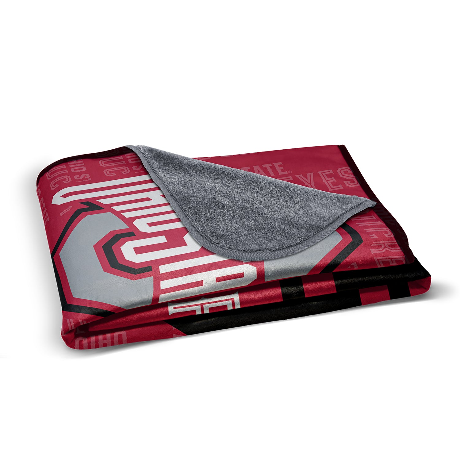 Pixsona Pixel Fleece Blankets Ohio State Buckeyes Split Pixel Fleece Blanket | Personalized | Custom