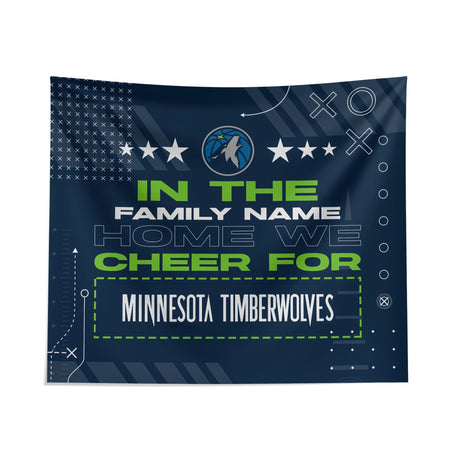 Pixsona Minnesota Timberwolves Cheer Tapestry | Personalized | Custom