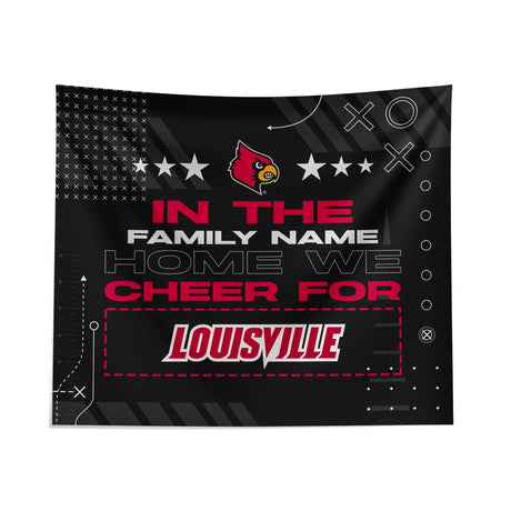 Pixsona Louisville Cardinals Cheer Tapestry | Personalized | Custom