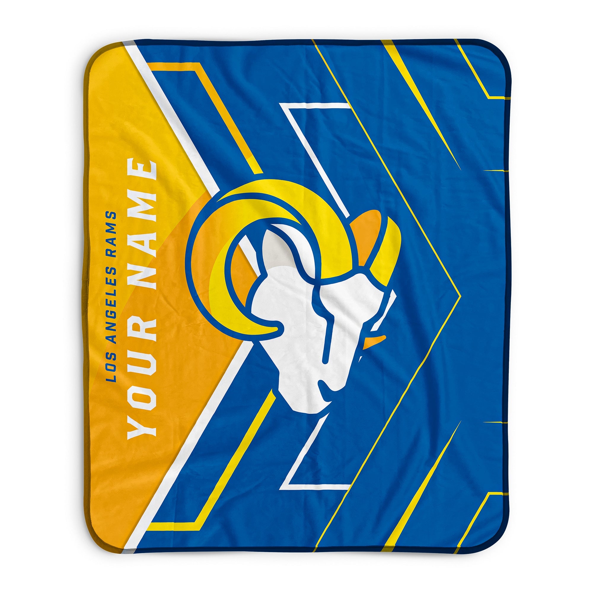 Pixsona Los Angeles Rams Glow Pixel Fleece Blanket | Personalized | Custom
