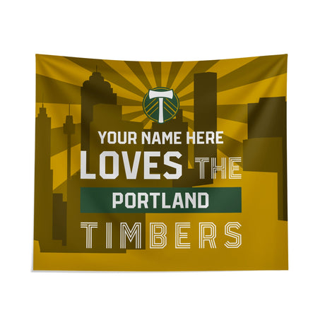 Pixsona Portland Timbers Skyline Tapestry | Personalized | Custom